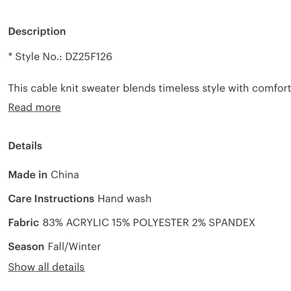 Hyfve, Cable Knit Balloon Sleeve Sweater in Dark Taupe | 0007 - Picture 4 of 6